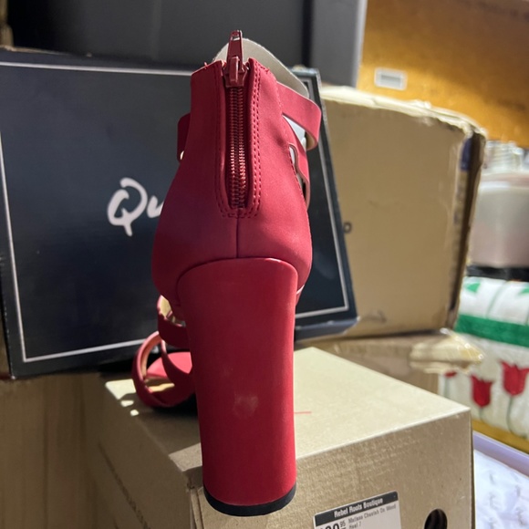 Qupid Everly Red Suede - Picture 3 of 4